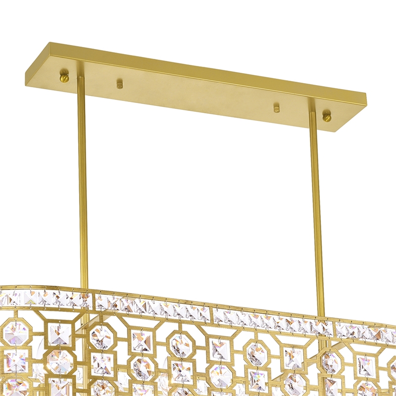 CWI Lighting Belinda 8 Light Transitional Metal Chandelier in Champagne Gold