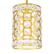 CWI Lighting Belinda 1 Light Transitional Metal Pendant in Champagne Gold