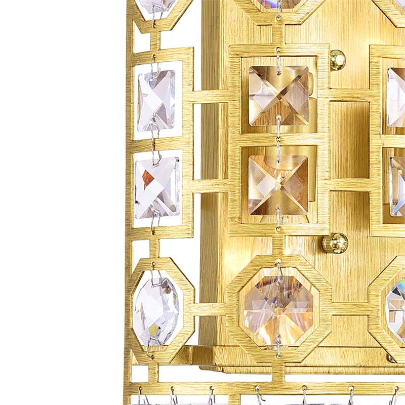 CWI Lighting Belinda 2 Light Transitional Metal Wall Sconce in Champagne Gold