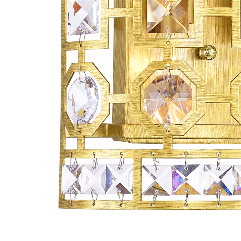 CWI Lighting Belinda 2 Light Transitional Metal Wall Sconce in Champagne Gold