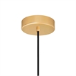 CWI Lighting Saleen Contemporary Metal LED Mini Pendant in Brass/Black