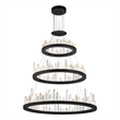 CWI Lighting Juliette Transitional Metal LED Chandelier in Black