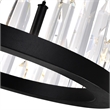 CWI Lighting Transitional Metal LED Chandelier in Black