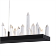 CWI Lighting Juliette Transitional Metal Chandelier with Dimmer in Black