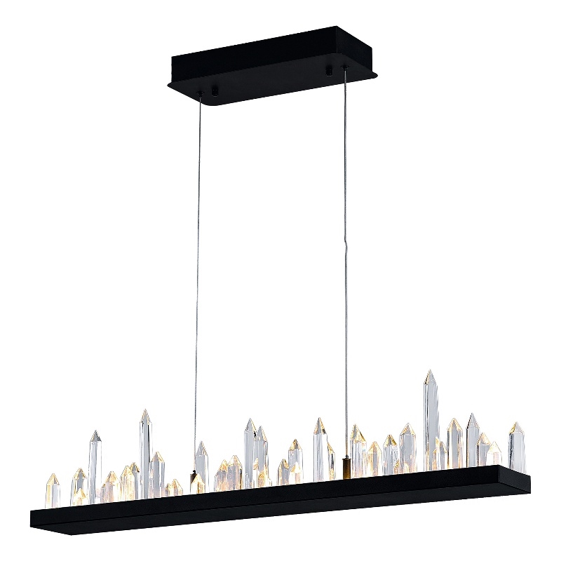CWI Lighting Juliette Transitional Metal Chandelier with Dimmer in Black