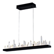CWI Lighting Juliette Transitional Metal Chandelier with Dimmer in Black