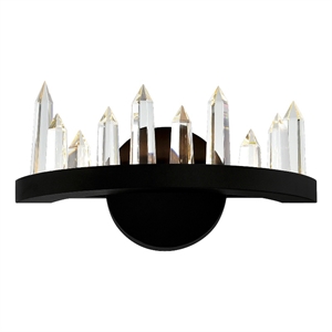 CWI Lighting Juliette Transitional Metal LED Wall Sconce in Black