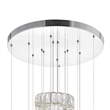 CWI Lighting Madeline Contemporary Metal LED Chandelier in Chrome