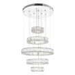 CWI Lighting Madeline Contemporary Metal LED Chandelier in Chrome