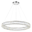 CWI Lighting Madeline Contemporary Metal LED Chandelier in Chrome