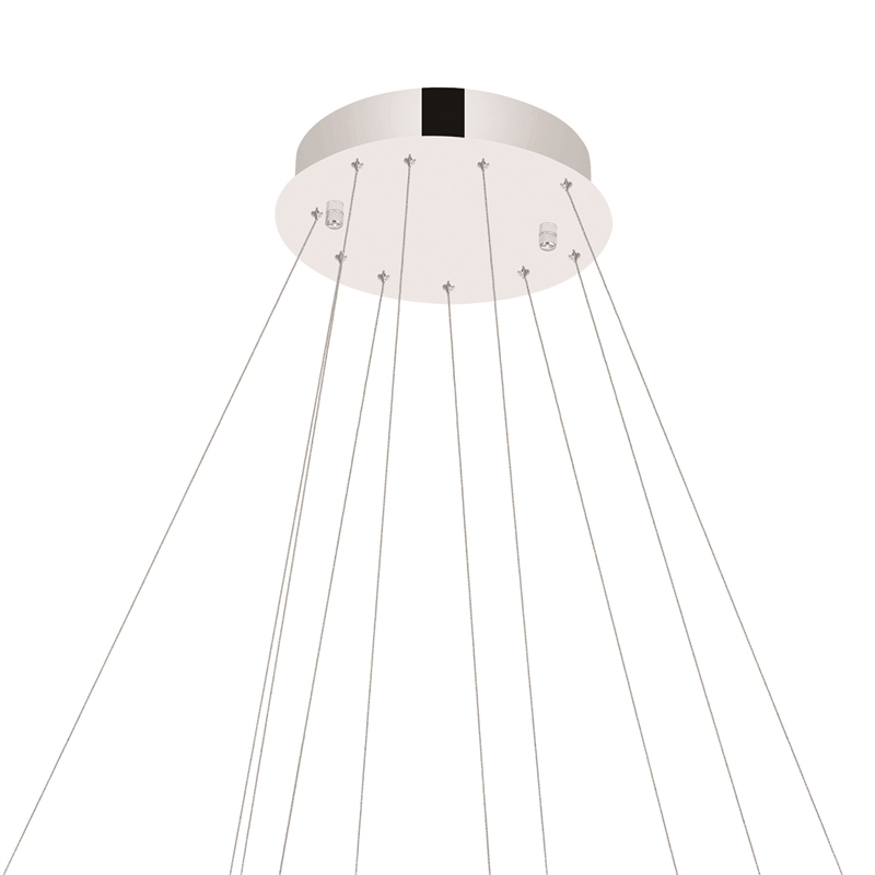 CWI Lighting MadelineContemporary Metal Chandelier in Chrome