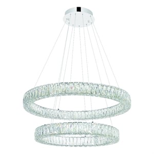CWI Lighting MadelineContemporary Metal Chandelier in Chrome