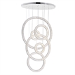 CWI Lighting Celina Contemporary Metal LED Integrated Chandelier in Chrome