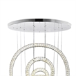 CWI Lighting Celina Contemporary Metal LED Integrated Chandelier in Chrome