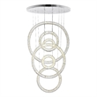 CWI Lighting Celina Contemporary Metal LED Integrated Chandelier in Chrome