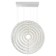 CWI Lighting Celina Contemporary Metal LED Fixture Chandelier in Chrome
