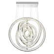 CWI Lighting Celina Contemporary Metal LED Fixture Chandelier in Chrome