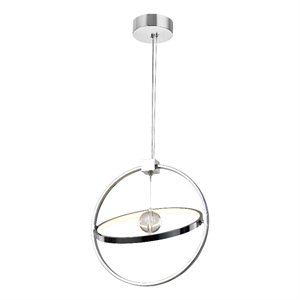 CWI Lighting Colette Contemporary Metal LED Chandelier in Chrome