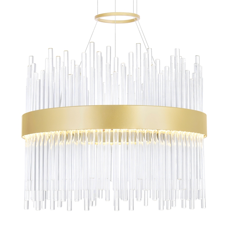CWI Lighting Genevieve Transitional Metal LED Chandelier in Medallion Gold