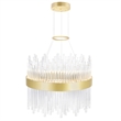 CWI Lighting Genevieve Transitional Metal LED Chandelier in Medallion Gold