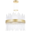 CWI Lighting Genevieve Transitional Metal LED Chandelier in Medallion Gold