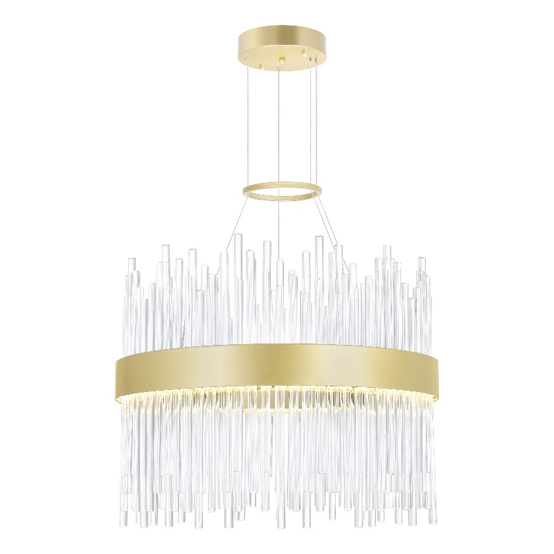 CWI Lighting Genevieve Transitional Metal LED Chandelier in Medallion Gold