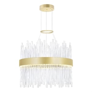 CWI Lighting Genevieve Transitional Metal LED Chandelier in Medallion Gold