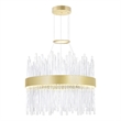 CWI Lighting Genevieve Transitional Metal LED Chandelier in Medallion Gold
