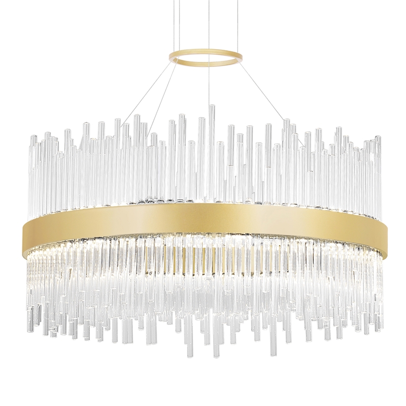 CWI Lighting Genevieve Transitional Metal LED Chandelier in Medallion Gold