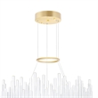 CWI Lighting Genevieve Transitional Metal LED Chandelier in Medallion Gold