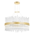 CWI Lighting Genevieve Transitional Metal LED Chandelier in Medallion Gold