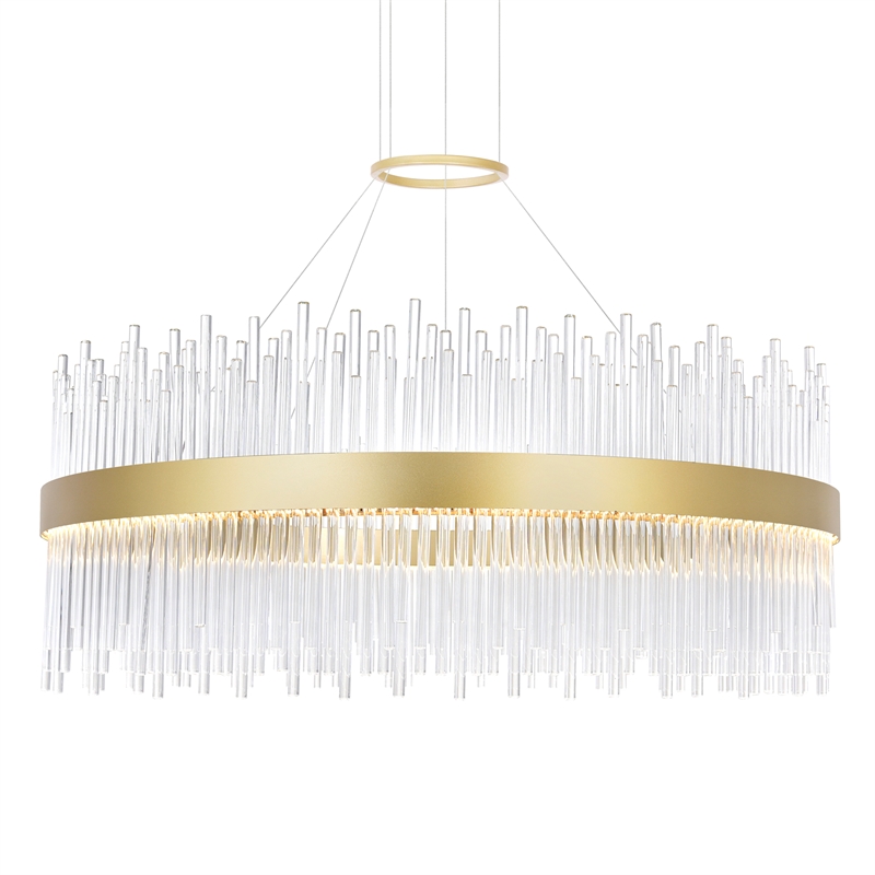CWI Lighting GenevieveTransitional Metal LED Chandelier in Medallion Gold