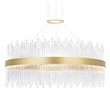 CWI Lighting GenevieveTransitional Metal LED Chandelier in Medallion Gold
