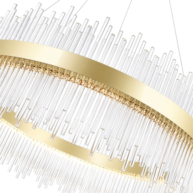 CWI Lighting GenevieveTransitional Metal LED Chandelier in Medallion Gold