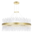 CWI Lighting GenevieveTransitional Metal LED Chandelier in Medallion Gold