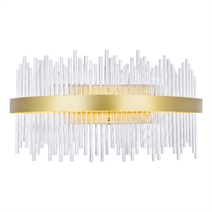 CWI Lighting Genevieve Transitional Metal LED Wall Sconce in Medallion Gold