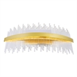 CWI Lighting GenevieveTransitional Metal LED Wall Sconce in Medallion Gold