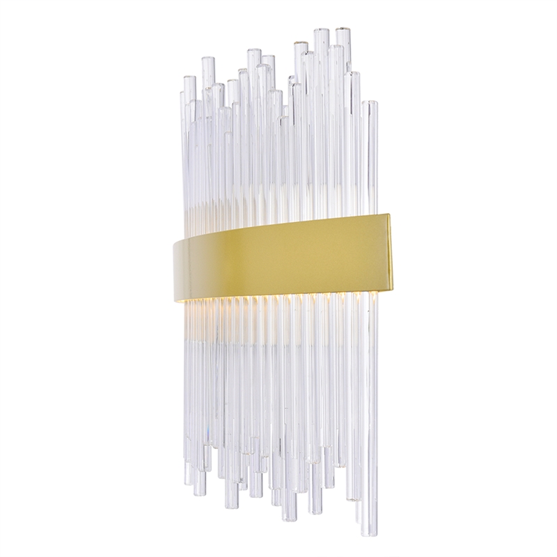 CWI Lighting GenevieveTransitional Metal LED Wall Sconce in Medallion Gold