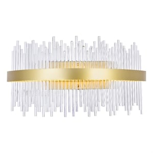 CWI Lighting GenevieveTransitional Metal LED Wall Sconce in Medallion Gold