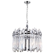 CWI Lighting Henrietta 4 Light Transitional Metal Chandelier in Chrome