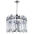CWI Lighting Henrietta 4 Light Transitional Metal Chandelier in Chrome