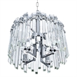 CWI Lighting Henrietta 4 Light Transitional Metal Chandelier in Chrome