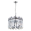 CWI Lighting Henrietta 4 Light Transitional Metal Chandelier in Chrome