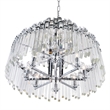 CWI Lighting Henrietta 12 Light Transitional Metal Chandelier in Chrome