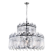 CWI Lighting Henrietta 12 Light Transitional Metal Chandelier in Chrome