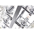 CWI Lighting Henrietta 10 Light Transitional Metal Chandelier in Chrome