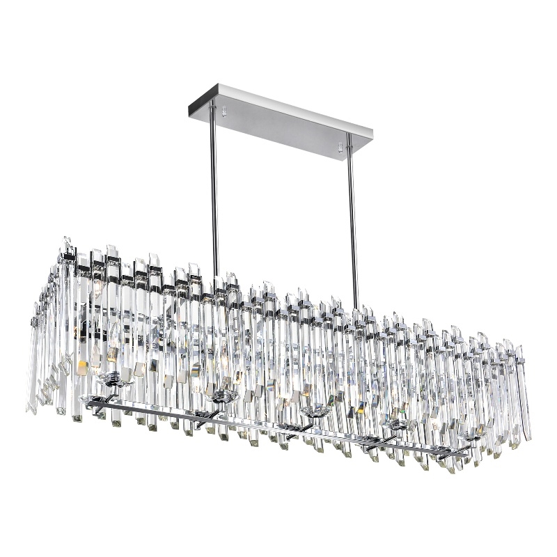 CWI Lighting Henrietta 10 Light Transitional Metal Chandelier in Chrome
