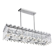 CWI Lighting Henrietta 10 Light Transitional Metal Chandelier in Chrome