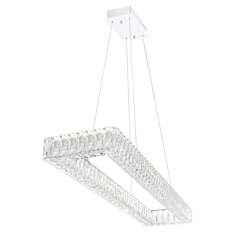 CWI Lighting Felicity Contemporary Metal LED Chandelier in Chrome
