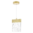 CWI Lighting Carolina Contemporary Metal LED Integrated Pendant in Gold Leaf